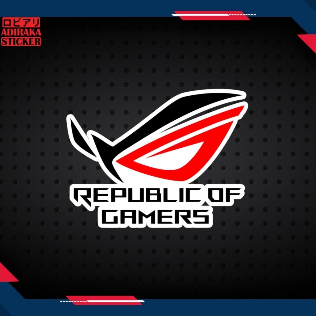 สติ๊กเกอร์พิมพ์ลาย Republic Of Gamers