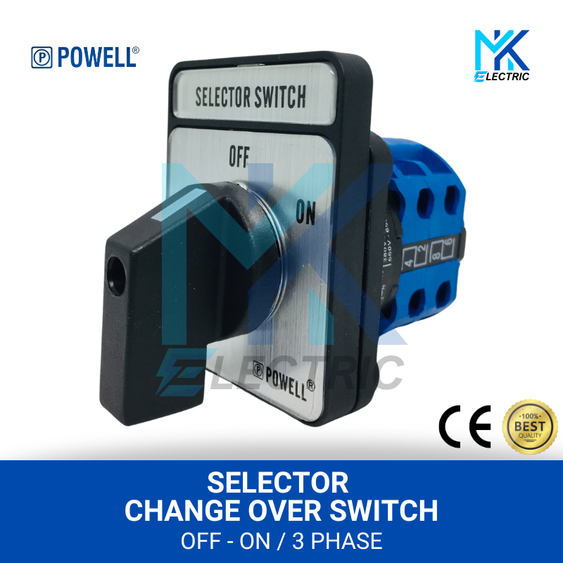 Selector Change Over Switch / Rotary Change Over / CAM Switch OFF - ON / 3 เฟส