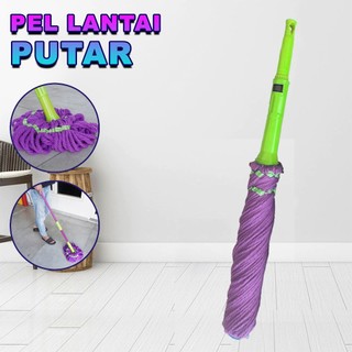 Alat Pel Lantai Putar Otomatis Magic Twist Mop Alat Pel Lantai Microfiber Ultra Praktis ZK-25