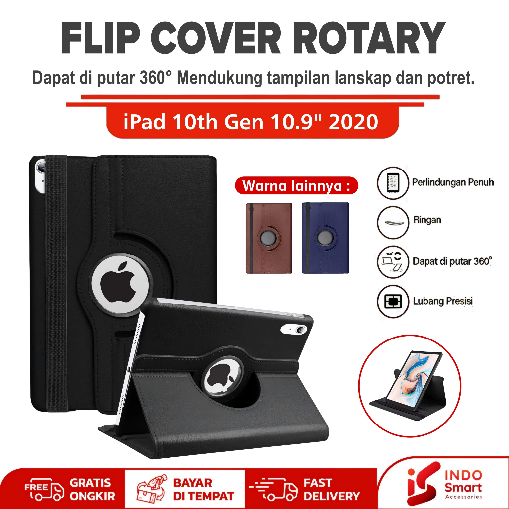 เคส Ipad Gen 10 / Ipad Gen 10 / Ipad 10th Generation - 10.9 นิ้ว 2022 Casing Rotary Flip Cover