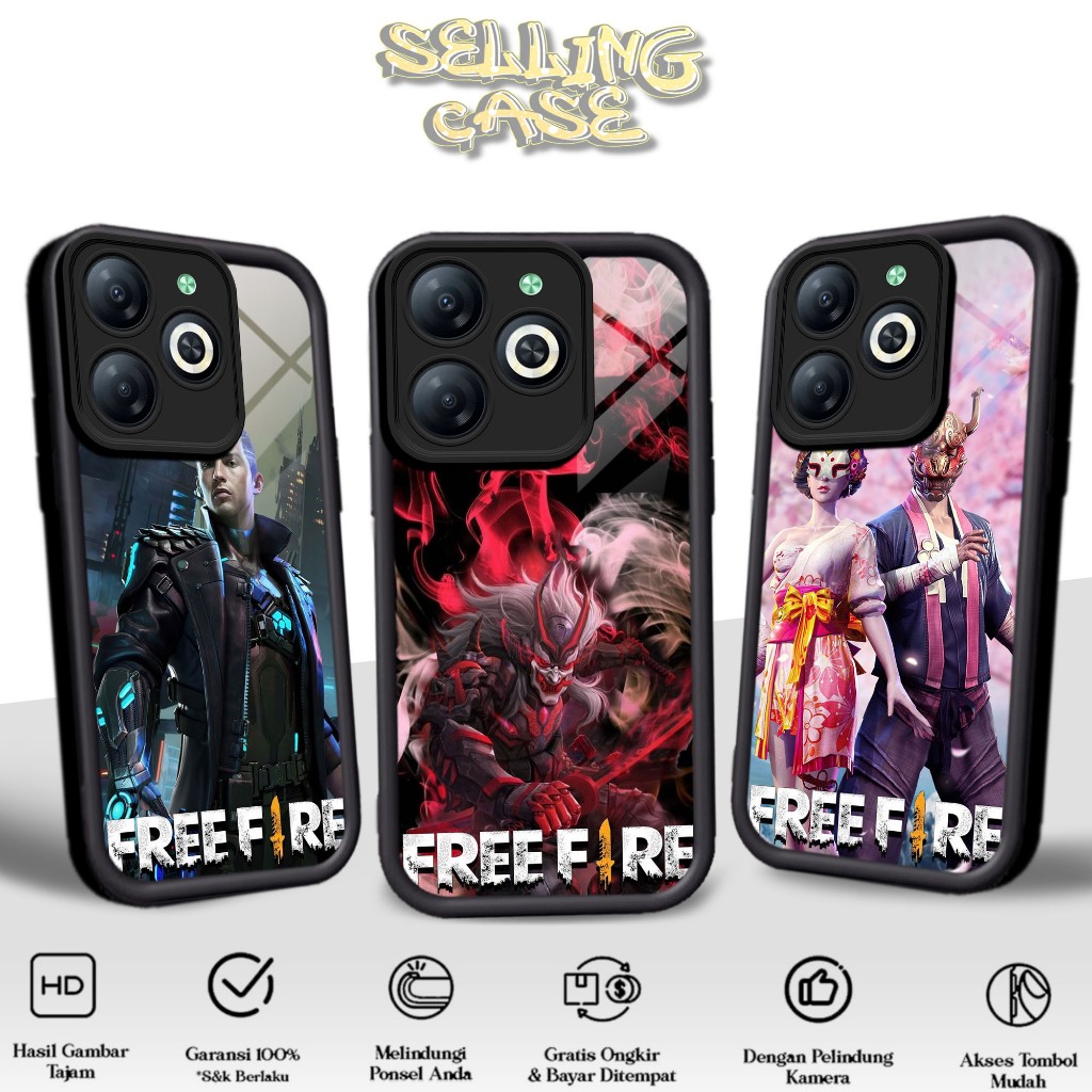 เคสพรีเมี่ยมสําหรับ INFINIX HOT 40 HOT 40 PRO Motif [FF] ปลอก Softcase Glossy Anti-Fungus