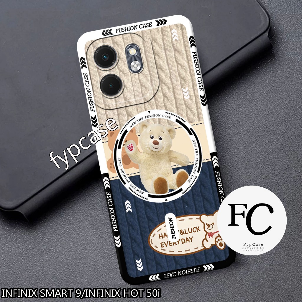 HP ล่าสุด 2024 Infinix Smart 9 / Hot 50i Pro Camera Case with Cute Motif - Cool Phone Case - เคสโทรศ