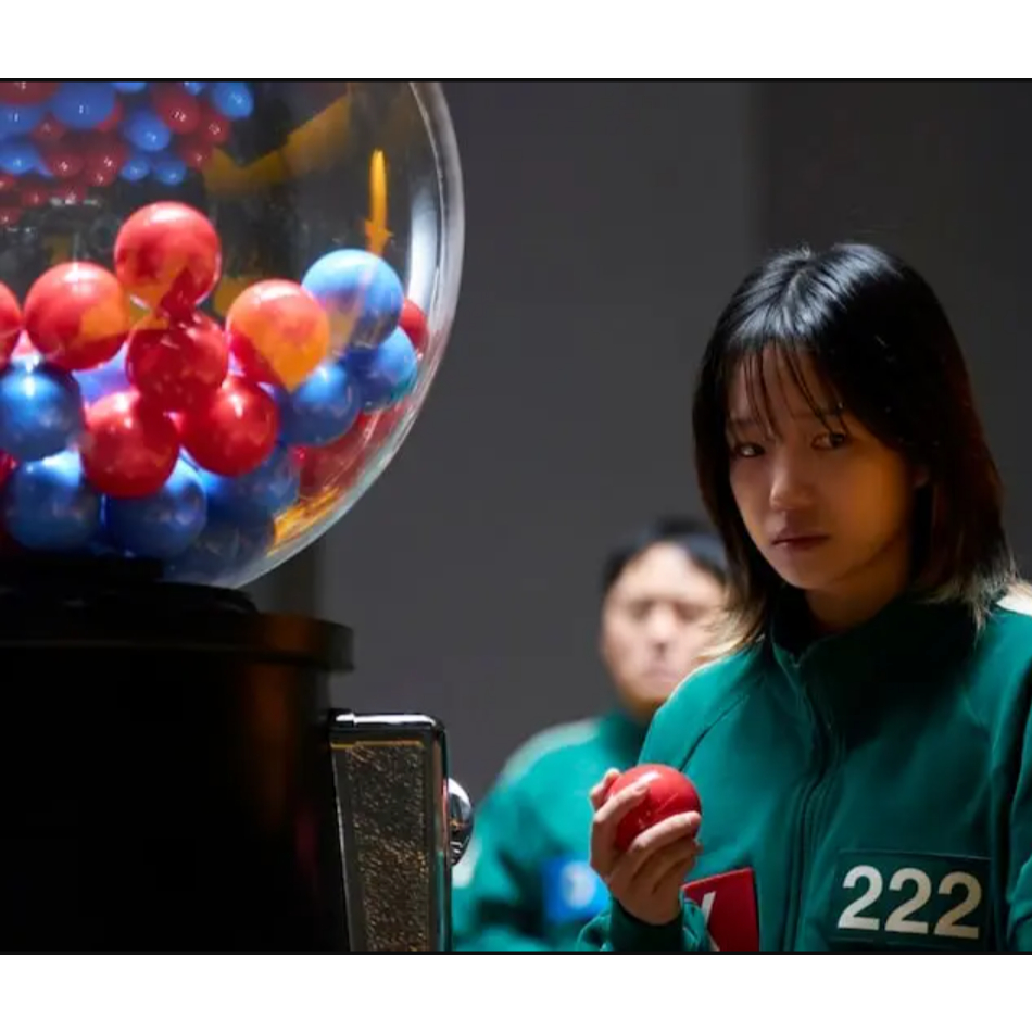 MERAH Red Ball Blue Ball - Squid Game 3 Hide and Seek Team Selection Red Ball Blue Ball