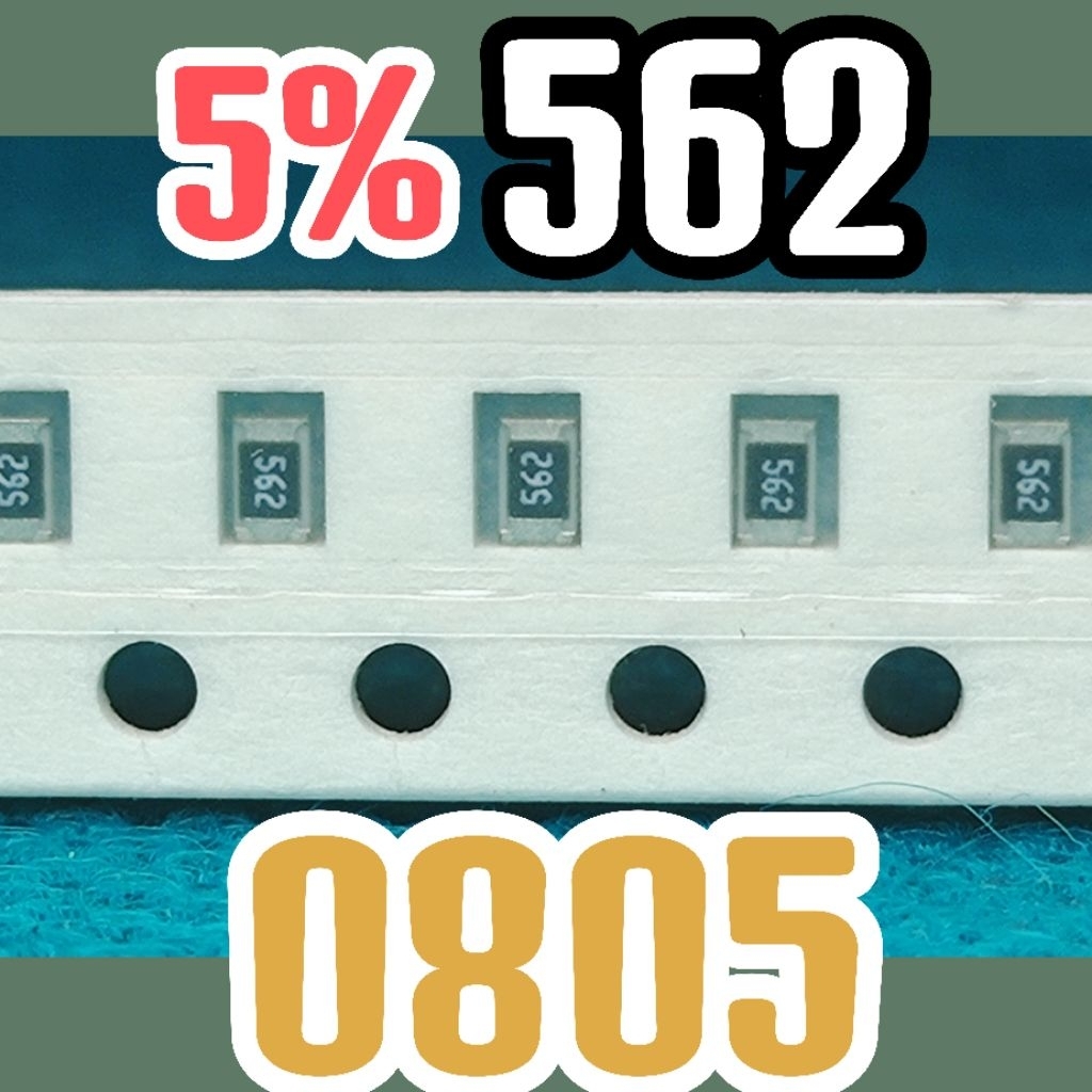 10pcs ชิปตัวต้านทาน smd 562 5K6 5% ขนาด 2012 0805 5.6Kohm 5.6K โอห์ม 5.6Kohm 5.6Kohm 5.6 Kohm
