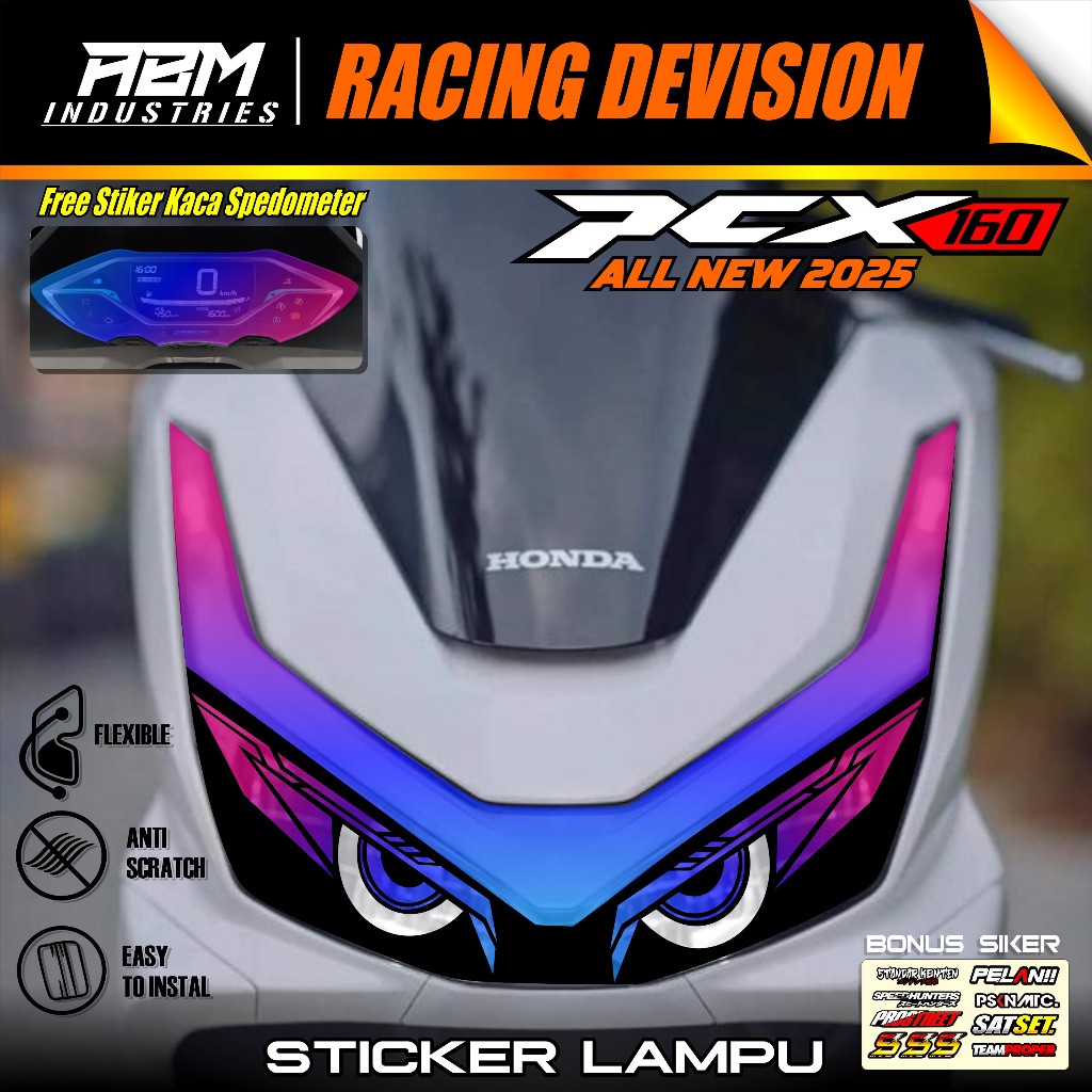 TRANSPARENT สติ๊กเกอร์ไฟมอเตอร์ไซค์ PCX 160 ใหม่ 2025 - สติ๊กเกอร์ไฟมอเตอร์ไซค์ PCX 160 2025 VARIATI