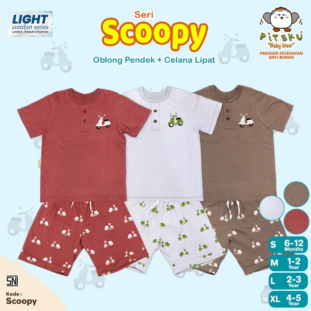 PITEKU - ชุด SCOOPY BOYS AGED 6 MONTHS - 5 ปี