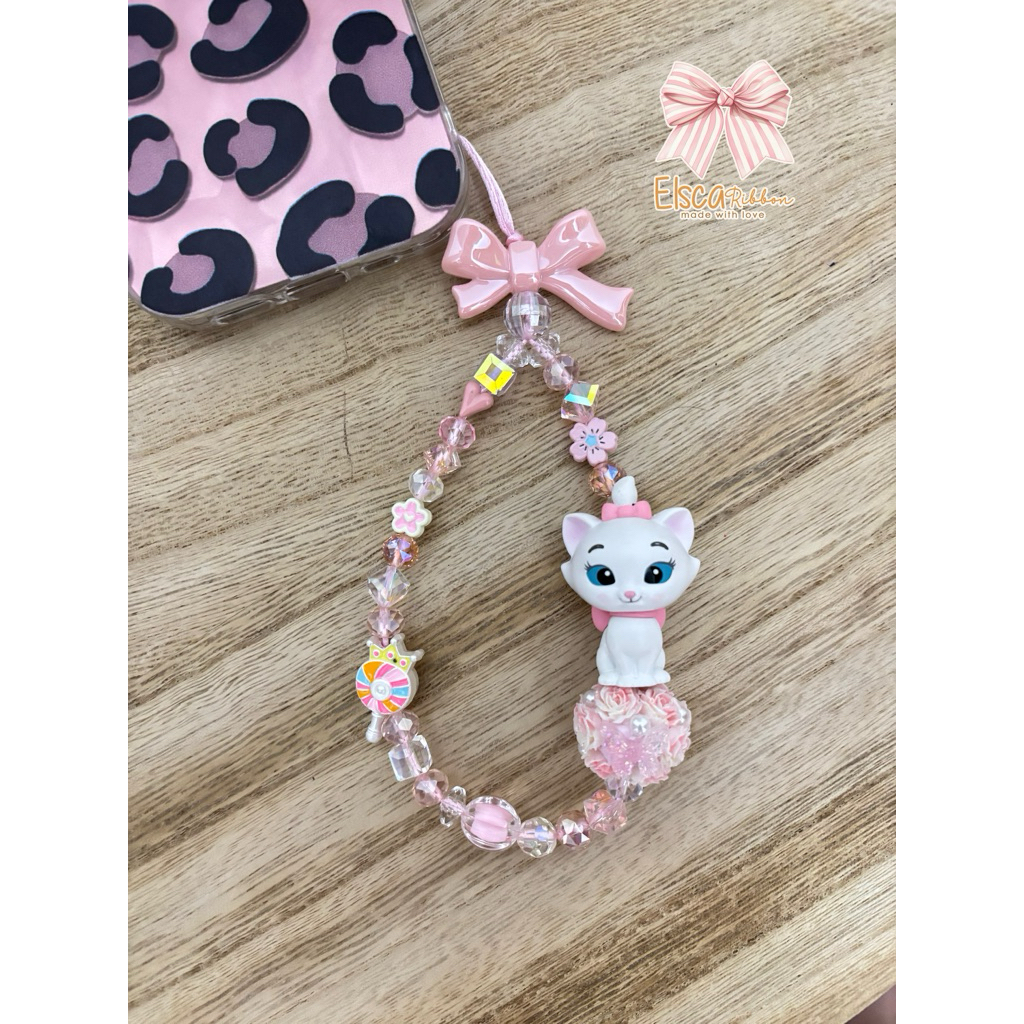 [ELSCARIBBON] PHONESTRAP / BAGCHARM MARIE CAT