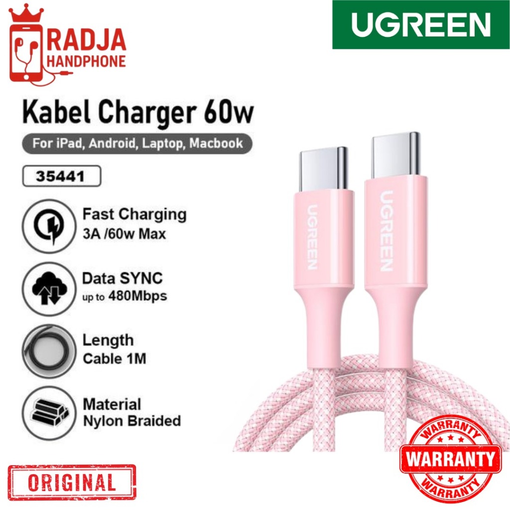 UGREEN 35441 60W สายชาร์จเร็ว Type C