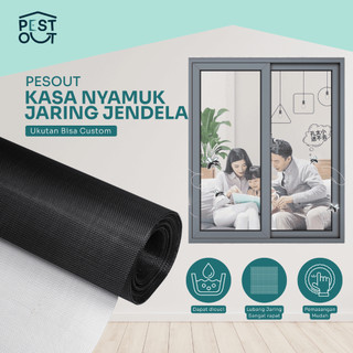 Jaring Nyamuk Ventilasi Jendela Anti Nyamuk Serangga Mosquito Net PP Nano 1 x 1 M