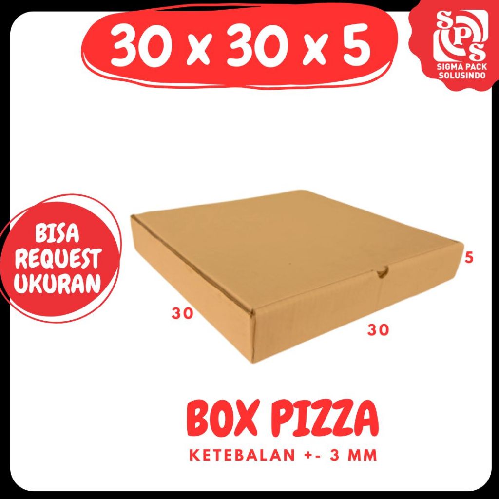 กระดาษแข็ง 30x30x5 LD กล่องบรรจุ 30x30x5 กล่องพิซซ่า ร้านซิกมา