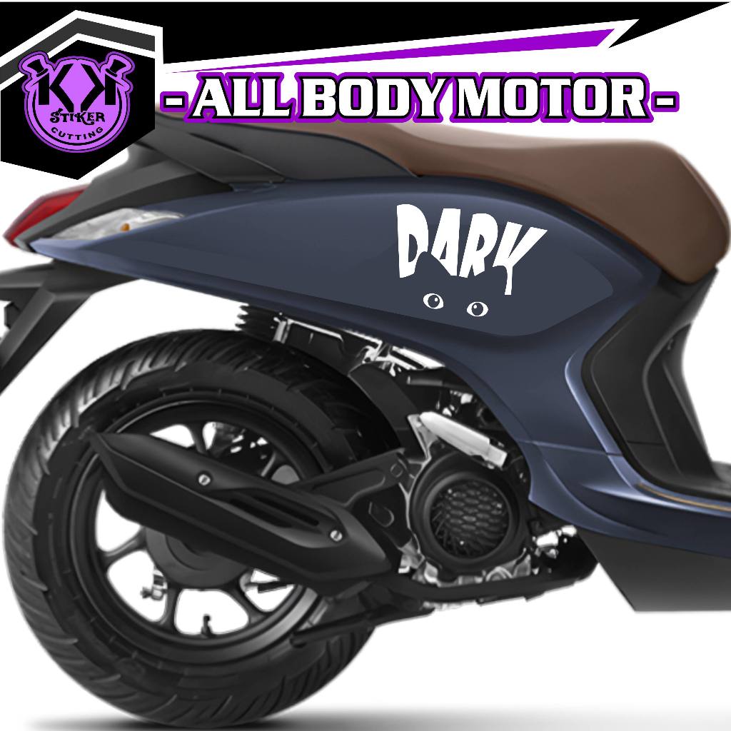 SC.557A/สติ๊กเกอร์ตัดสําหรับรถจักรยานยนต์ทั้งหมด/DARK CAT STICKERS/FAZZIO LIST/LOGO STICKERS/ELECTRI