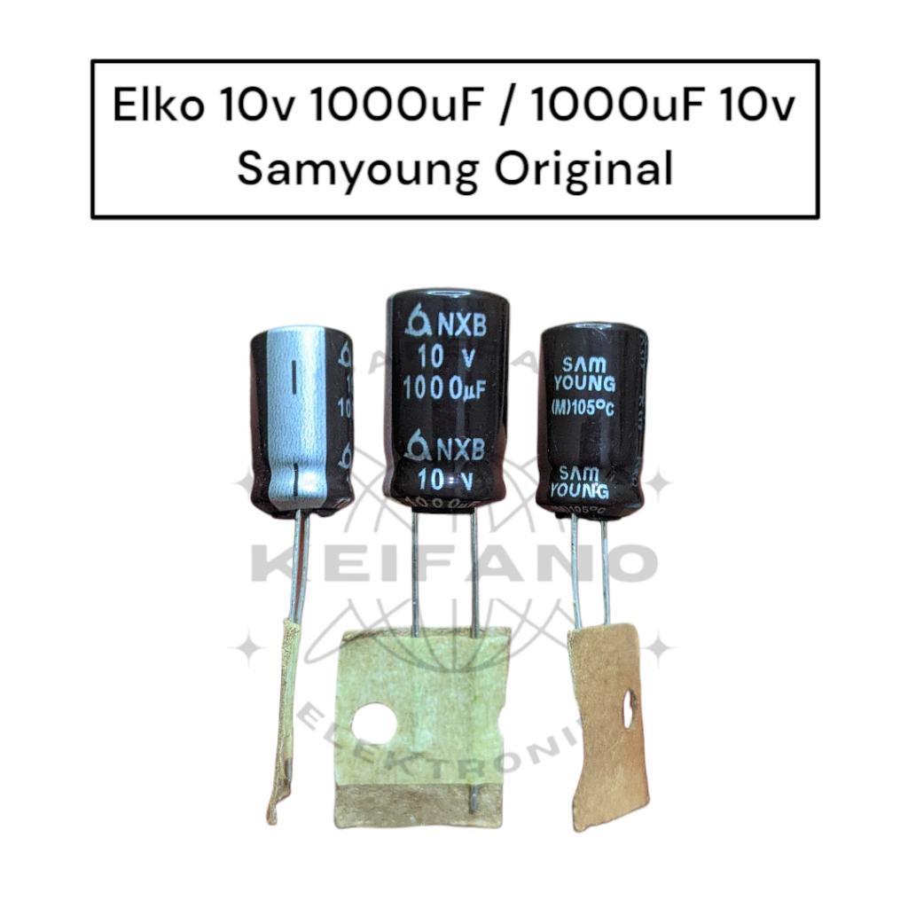Elko 10v 1000uF / 1000uF 10v Samyoung เนื้อหาดั้งเดิม 10 ชิ้น