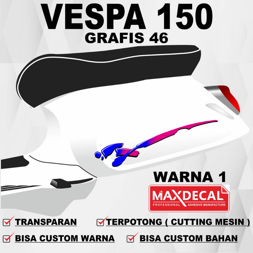 สติ๊กเกอร์ Vespa 150 / Vespa Primavera Striping / สติ๊กเกอร์ Vespa Sprint / Vespa Vespa 150 Graphic 