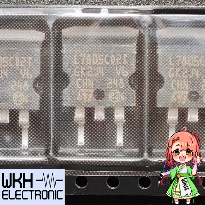 L7805C2T TO-263 7805 เครื่องปรับแรงดันไฟฟ้าบวก SMD 5V 1.5A