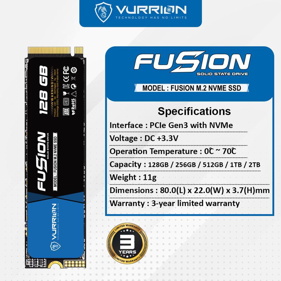 128GB SSD VURRION FUSION 128 GB M2 NVME