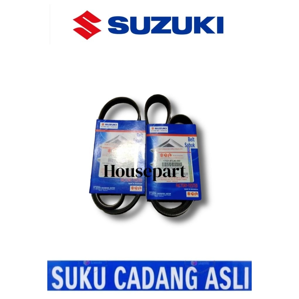 พัดลมเข็มขัด Fanbelt พัดลมเข็มขัดหม้อน้ําและชุด AC PAIR Suzuki Karimun Wagon R GA GL GX GS Original 