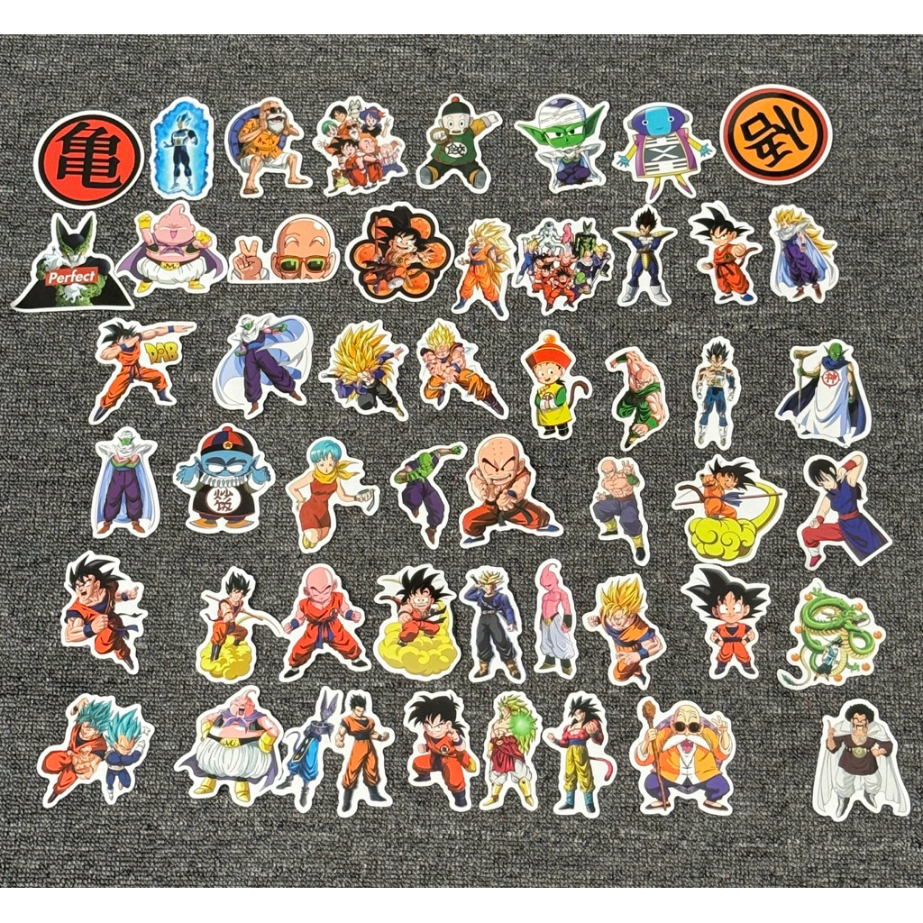 สติ๊กเกอร์อนิเมะ 52 ชิ้น | ผนังมังกร | สต็อกจํากัด! | รหัส TT-037