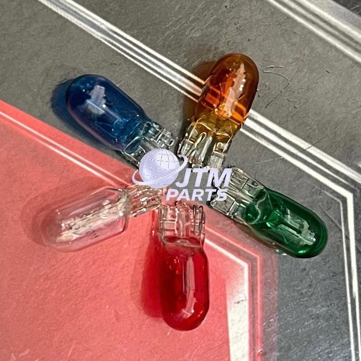 [ 5 ชิ้น ] COLOR KM BULB T10 5W MOTORCYCLE SPEEDOMETER LIGHT T10 12V KILOMETER BULB