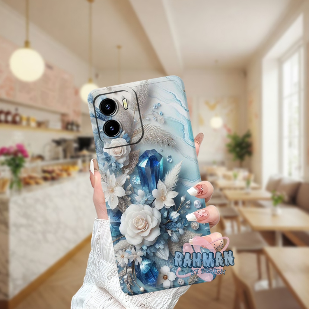 HP Vivo Y15S Softcase - Vivo Y01 - Vivo Y01A วัสดุยางยืดหยุ่น - Cool Motif - ซิลิโคนยืดหยุ่น - เคส V