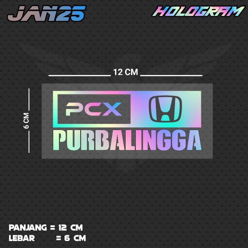 สติ๊กเกอร์ตัด PCX PURBALINGGA / JAN25 JTG