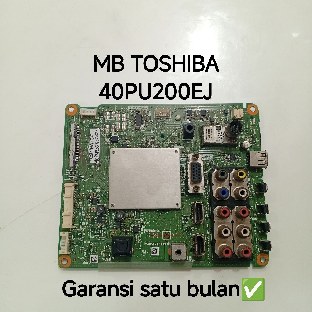MESIN MB TV TOSHIBA 40PU200EJ MAINBOARD-MOBO-MODUL TOSHIBA TV MACHINE 40PU200EJ