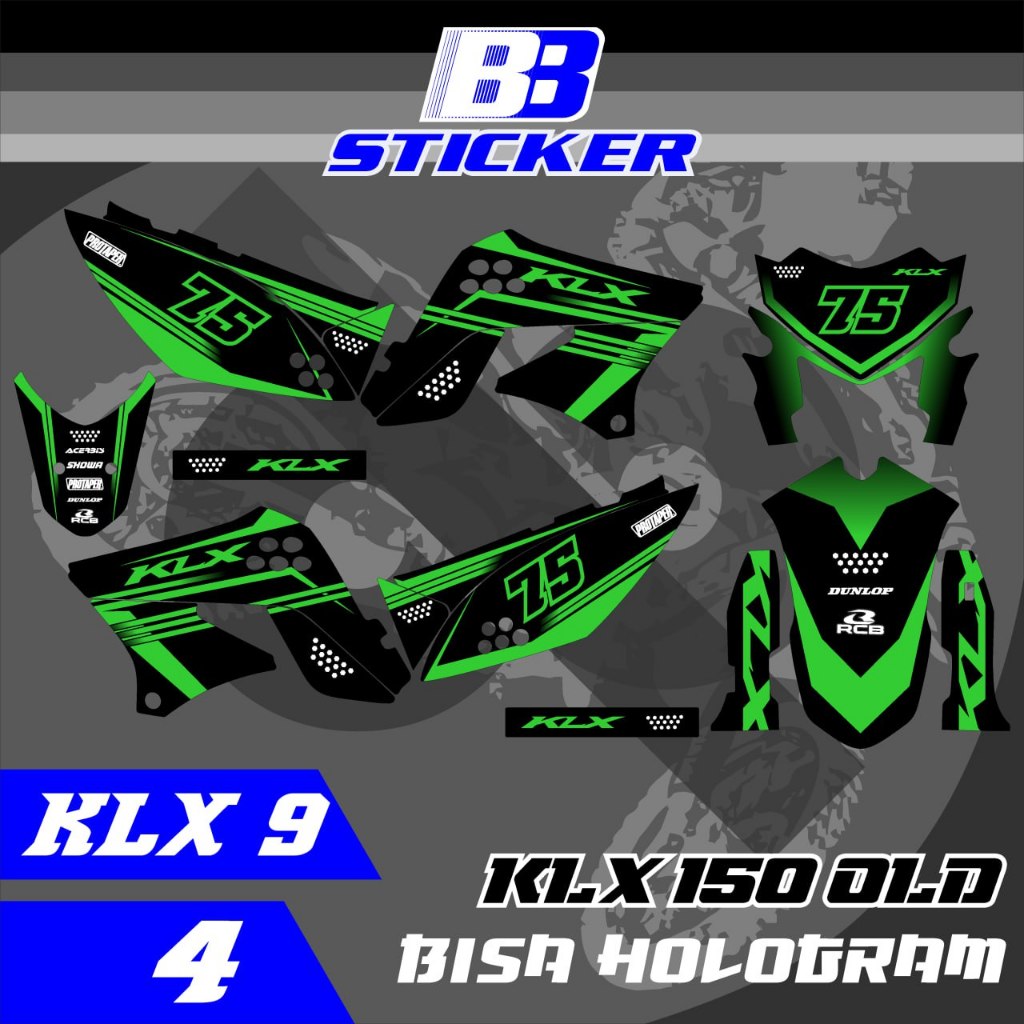 สติ๊กเกอร์ KLX Striping Old KLX KLX 150 SHORT REAR SPAKBOR Klx 9