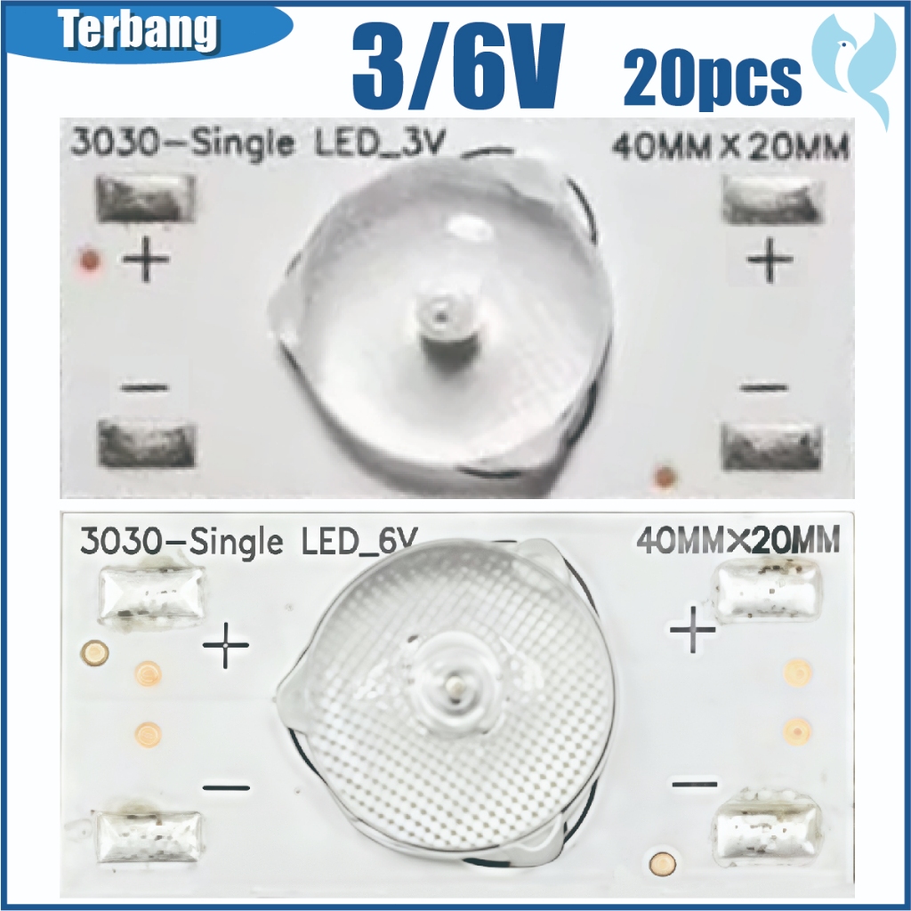 MATA 20PCS 1 eye 3v และ 6v ไฟ Led แบ็คไลท์