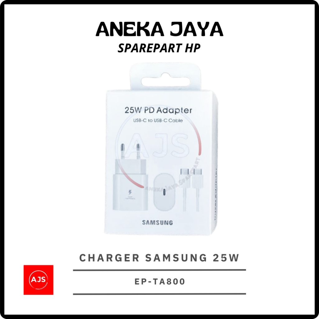 SAMSUNG 25W TYPE C TO C TRAVEL POWER ADAPTER CABLE 1M UNIVERSAL USE