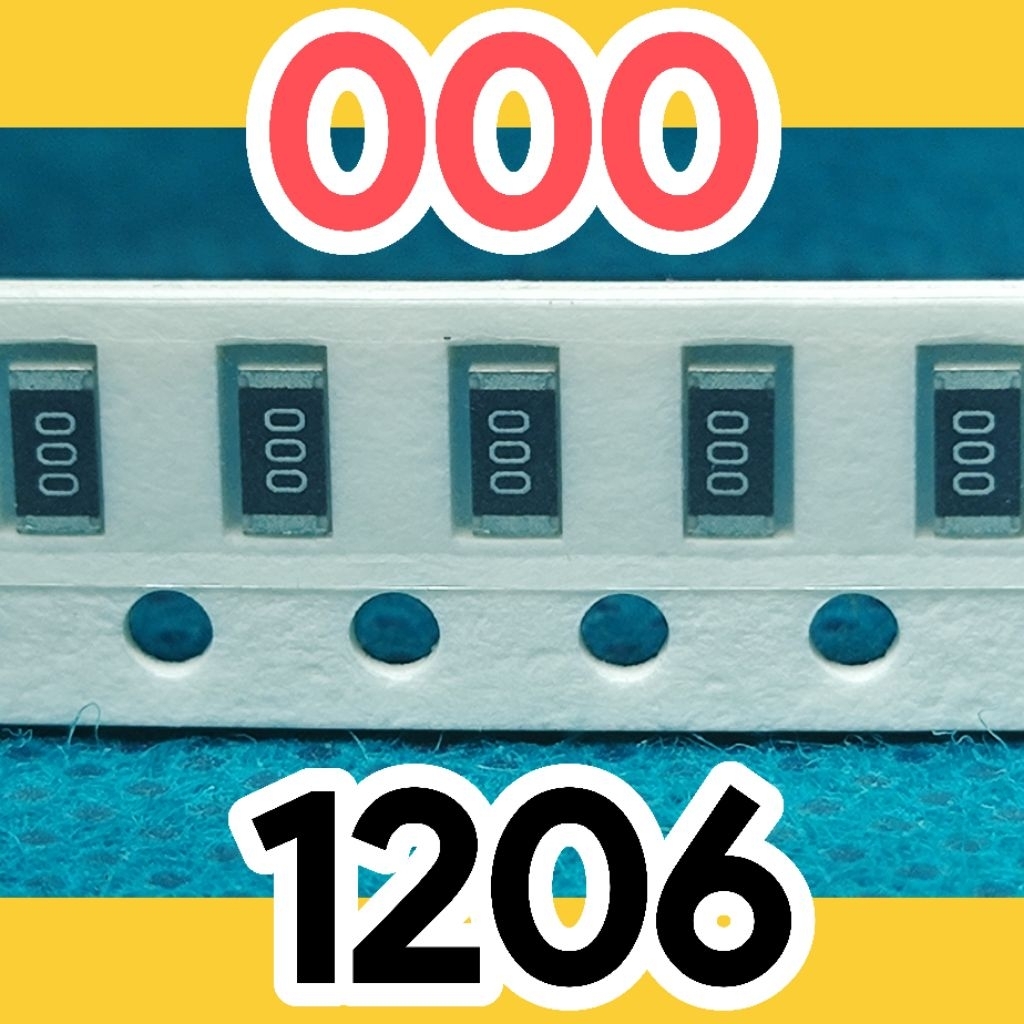 10 ชิ้น ตัวต้านทานชิป smd 000 0R ขนาด 1206 3216 0ohm 0 โอห์ม