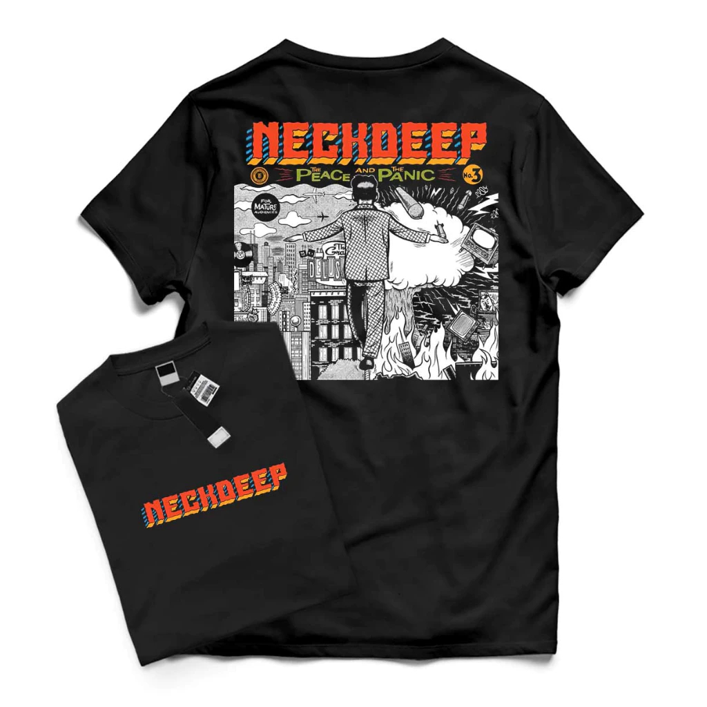 Asxar-Store NECKDEEP Distro Music Band เสื้อยืดหนา 24s