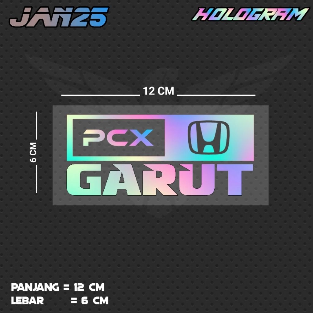 สติ๊กเกอร์ตัด PCX GARUT / JAN25 JBT