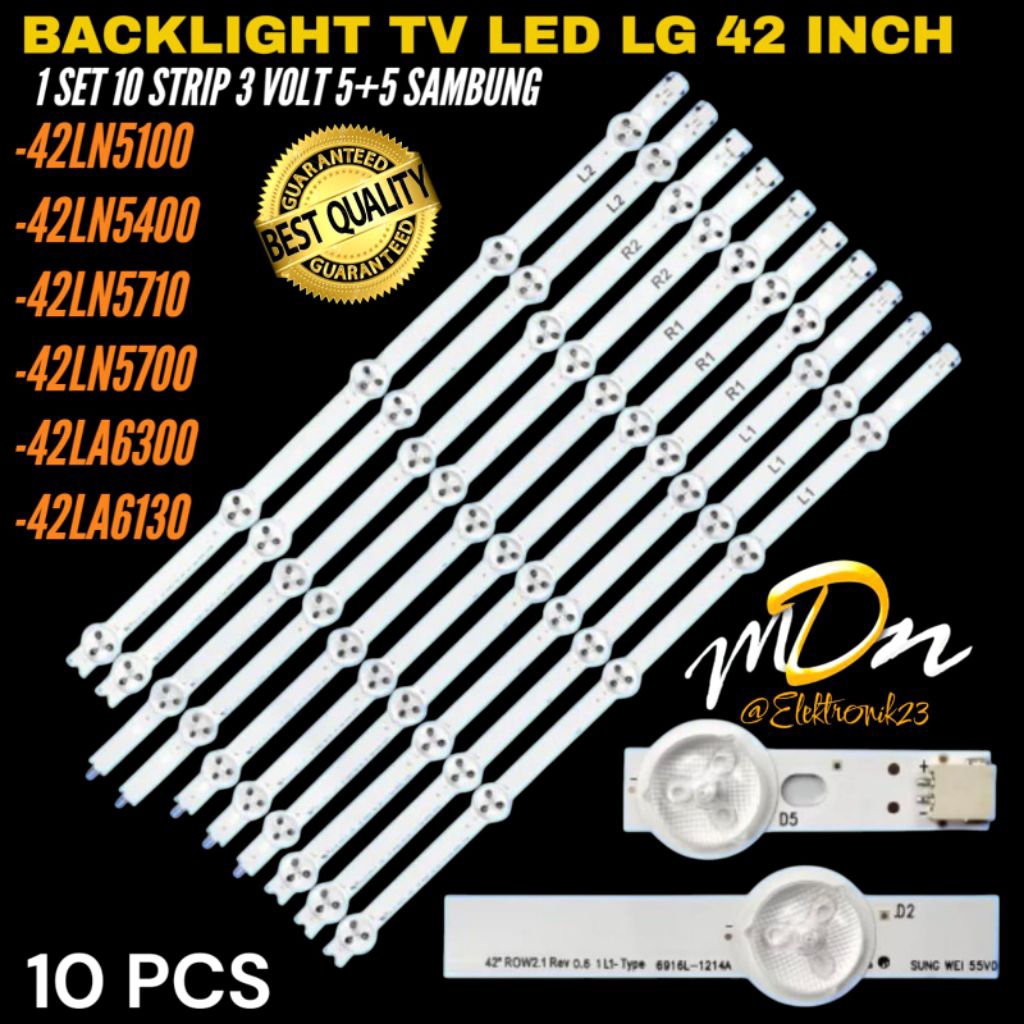 LG 42 INCH LED TV BACKLIGHT 42LN5100- 42LN5400- 42LN5710- 42LN5700- 42LA6200- 42LA6130-42LA6300 LG 4