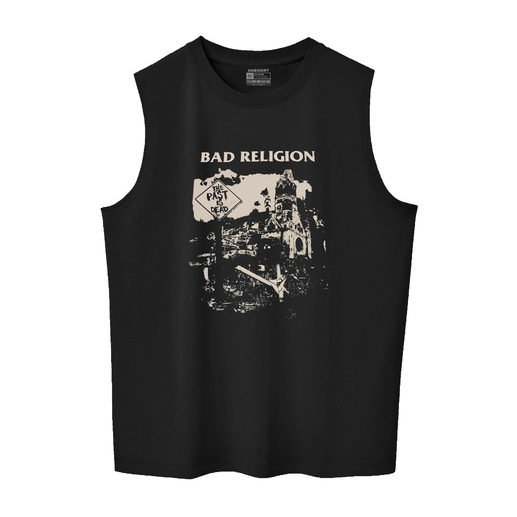Oneshirt เสื้อยืดเสื้อกล้าม Lekkong Men Bad Relegion Tanktop man วัสดุ 24s Combed