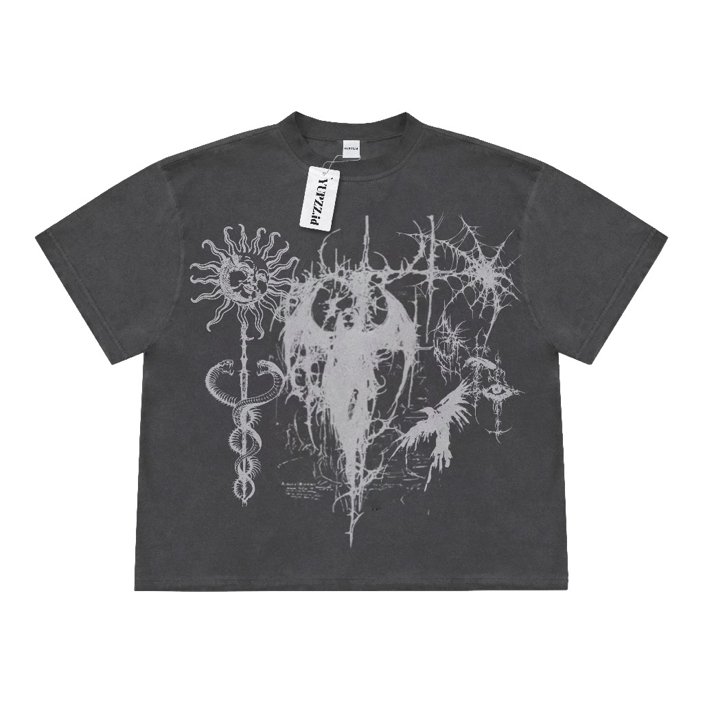 KATUN YUPZZ.id Dark Angel ขนาดใหญ่ Boxy Fit เสื้อยืด, เสื้อ Distro ผู้ชาย, ด้านบนของผู้หญิง, เสื้อยืดผ้าฝ้ายหวี 20 วินาที