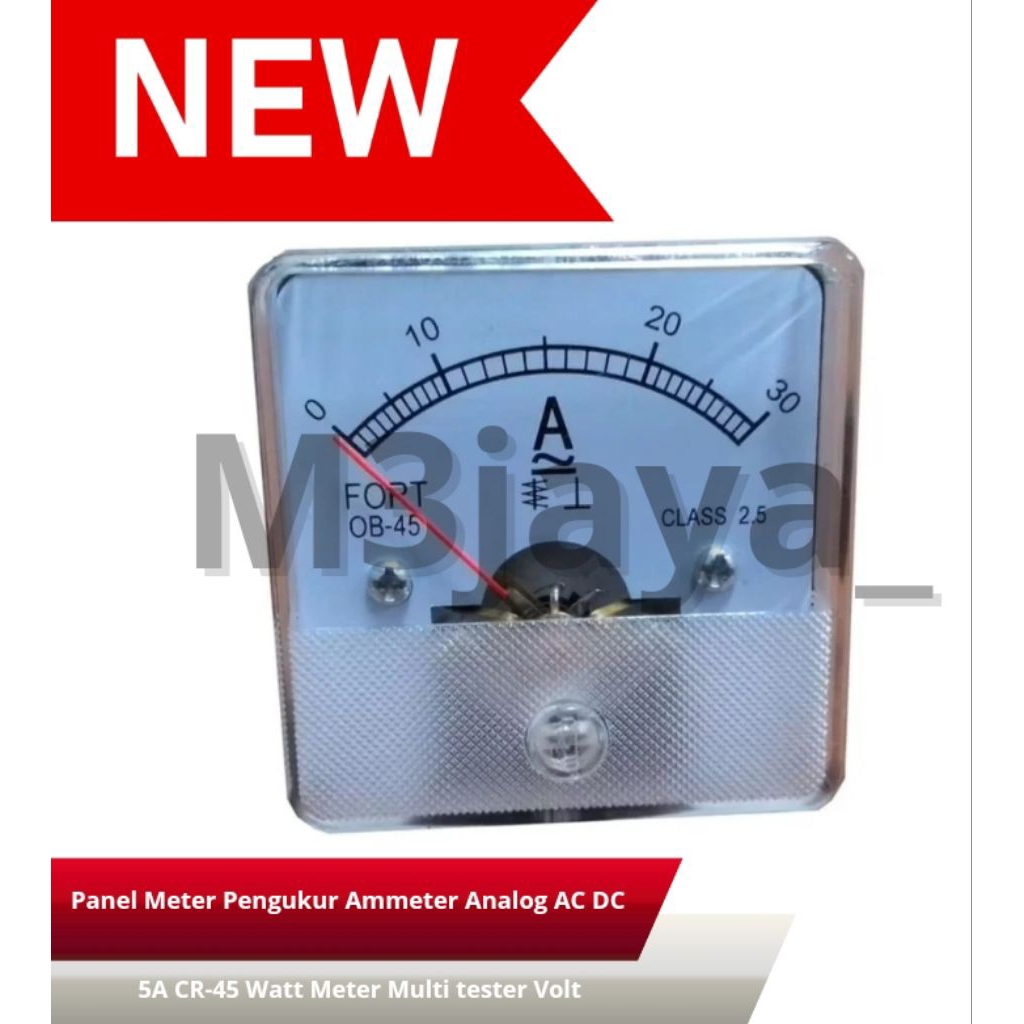 อนาล็อกแอมป์มิเตอร์แผง AC DC 5A CR-45 วัตต์มิเตอร์เครื่องทดสอบหลายโวลต์