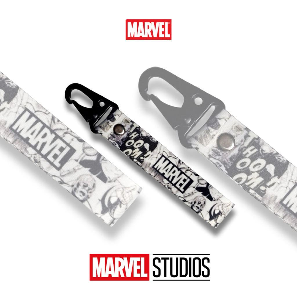GANTUNGAN Marvel พวงกุญแจพรีเมี่ยม พวงกุญแจรถจักรยานยนต์รถยนต์ พวงกุญแจสุดเท่