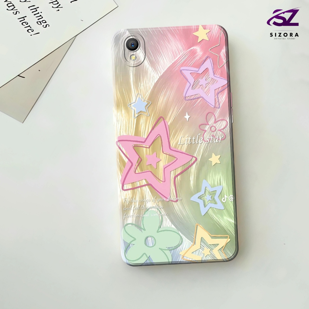 เคสสําหรับ Oppo A37 / A37f Aesthetic Glitter Pastel Cute - Softcase Ready All Type - Case Pro Camera