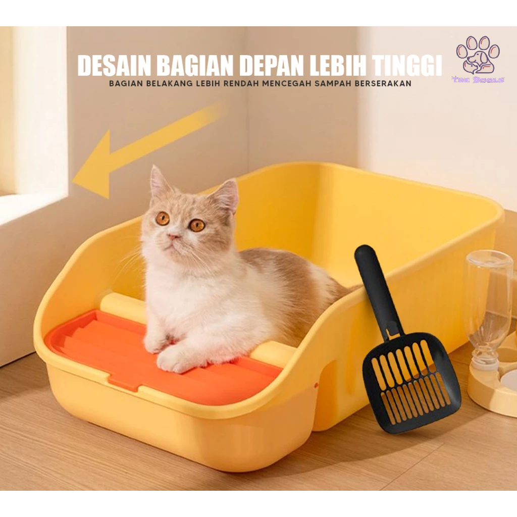 (The Bools) TH-M38 กล่องครอกสัตว์เลี้ยง แมวขนาดใหญ่พิเศษ M38 กล่องครอกแมว / ห้องน้ําแมว ฟรี พลั่วทรา