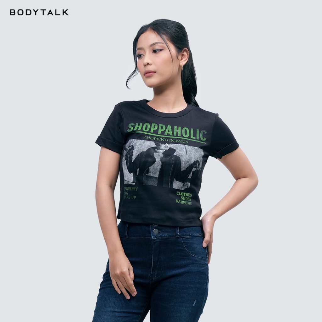 Bodytalk - เสื้อยืดผู้หญิง Cadence Online 12352T3BK