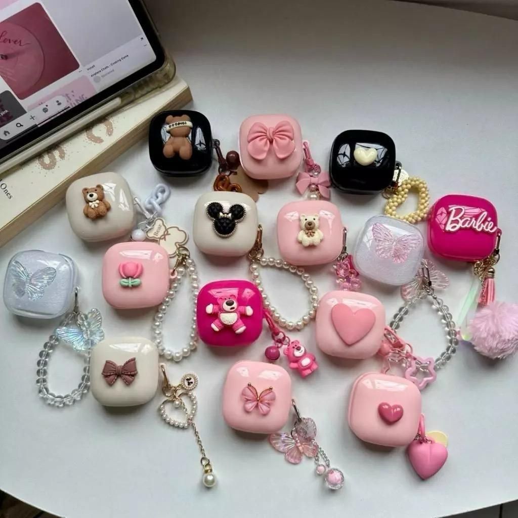 Baseus E16 Premium Bowie Encok น่ารักโปร่งใส TWS หูฟังฝาครอบป้องกันซิลิโคน