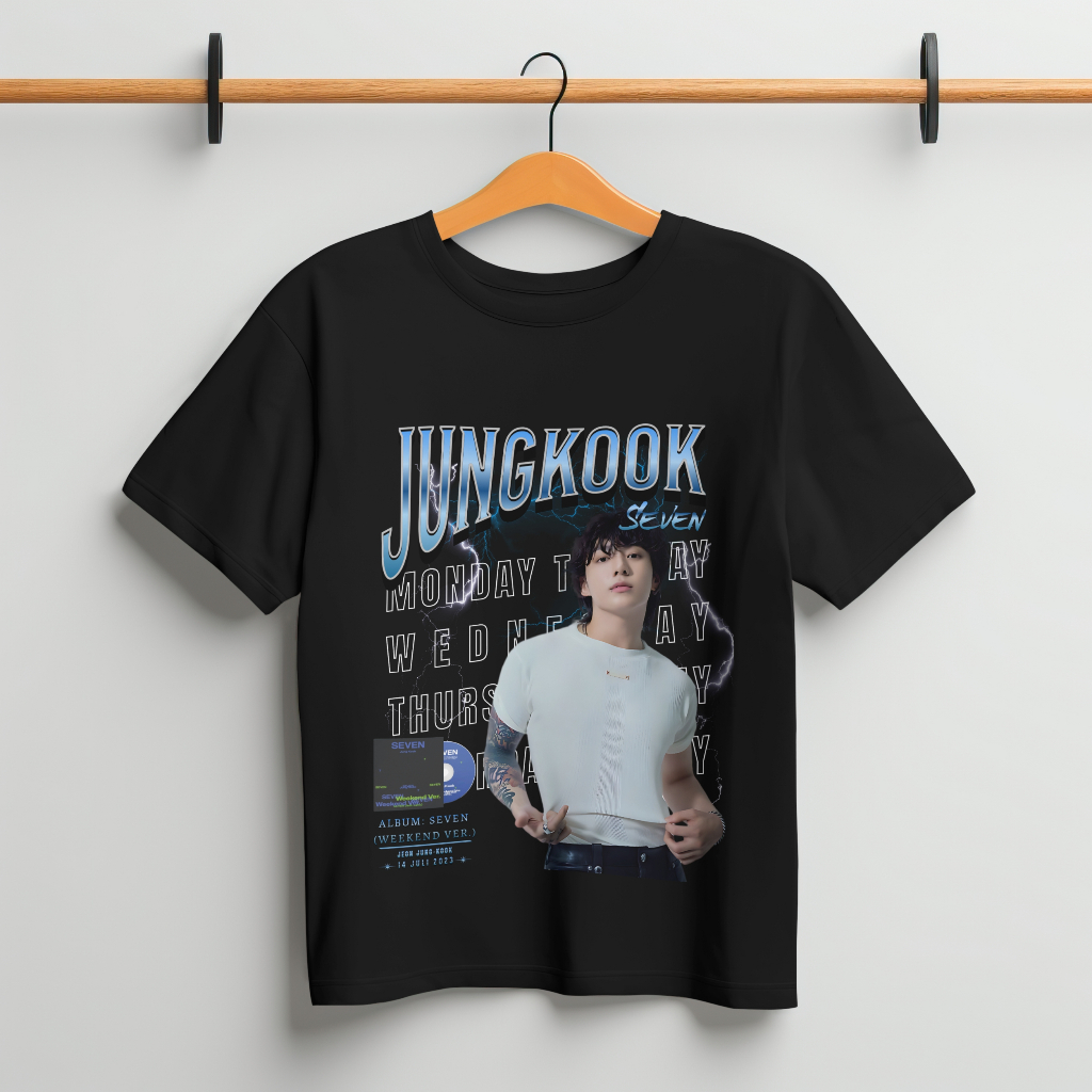 เสื้อยืด JUNGKOOK BTS Large washed/T-shirt BTS Jungkook by urtreasure
