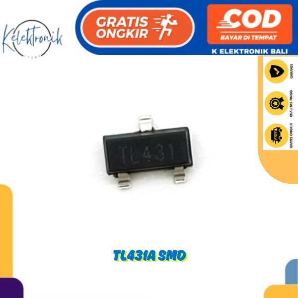 TL431 SOT-23 ตัวควบคุมแบบปรับได้แบบตั้งโปรแกรมได้ TL 431 TL431A SMD