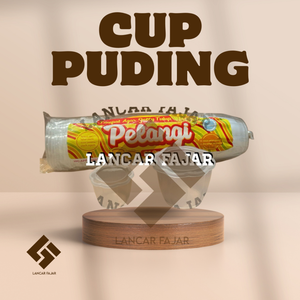 [ 24 ชิ้น ] 100ml 200ml Rainbow Pudding Cup / 100 ml Rainbow Pudding Cup / ถ้วยพุดดิ้งสีรุ้ง 200 ml 