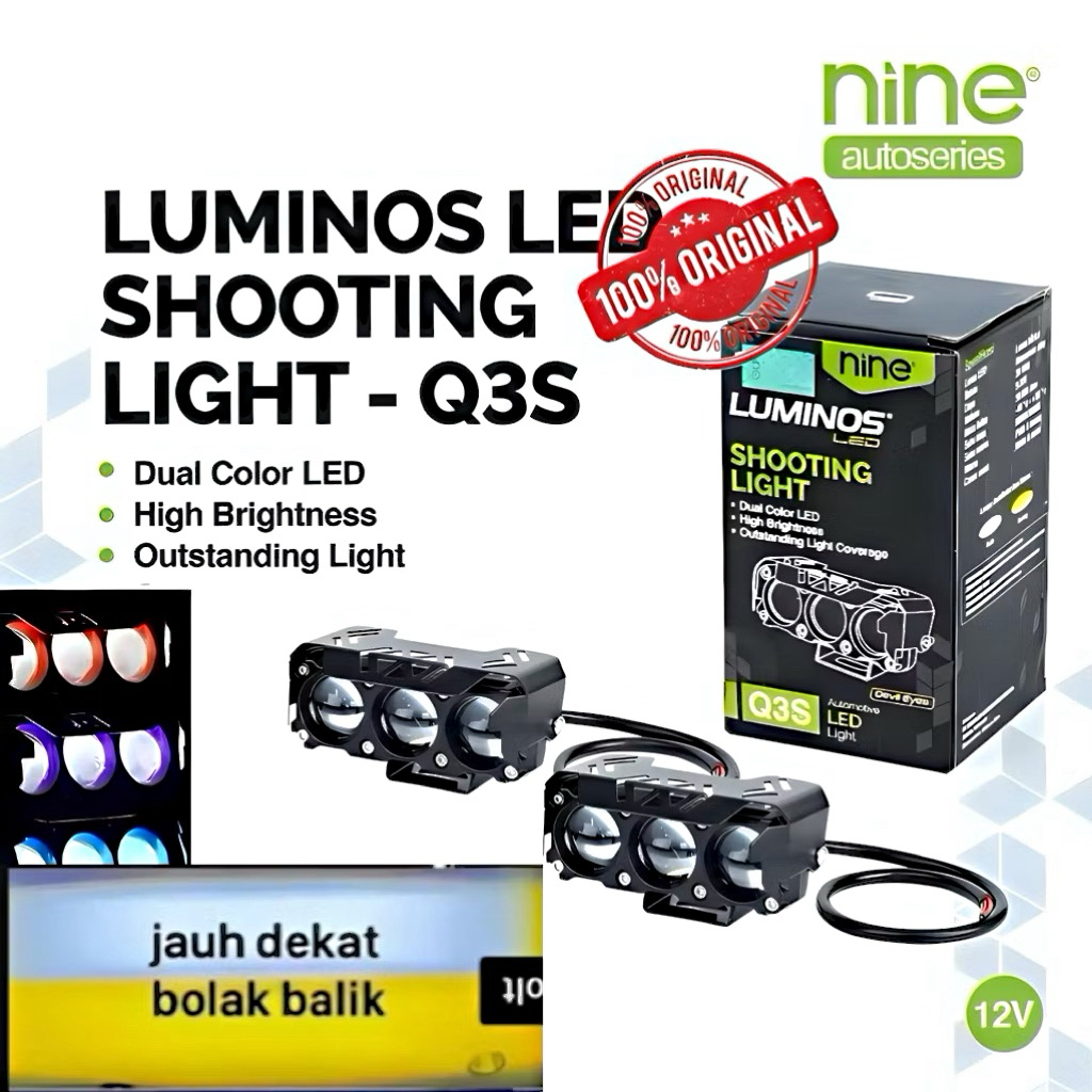 MATA SQL 3-Eye 4-Eye 60WATT 3-Eye Laser Projector สําหรับรถยนต์รถจักรยานยนต์ Q3s -LUMINOS LUXIMOS NI