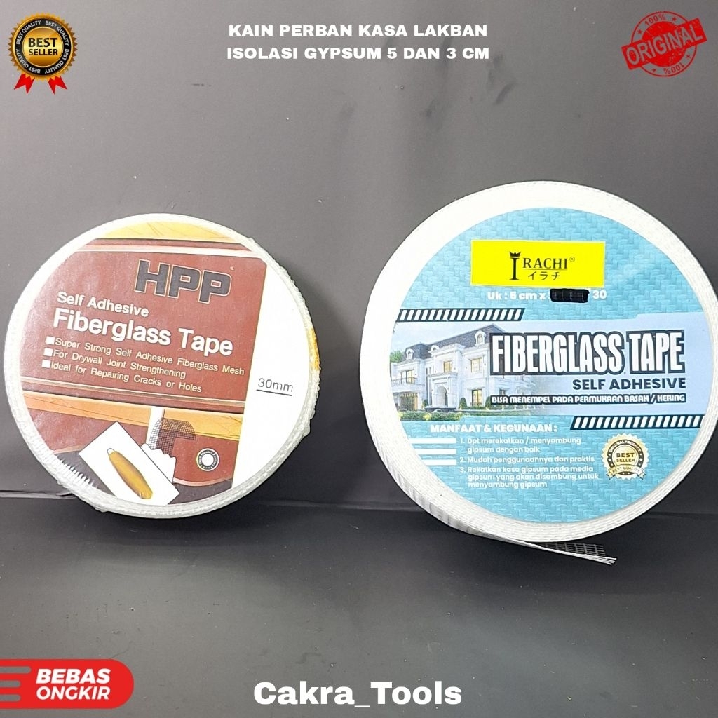 GAUGE CLOTH + GYPSUM TAPE ADHESIVE GLUE INSULATION GIPSUM TAPE ADHESIVE GLUE 3 และ 5 ซม.