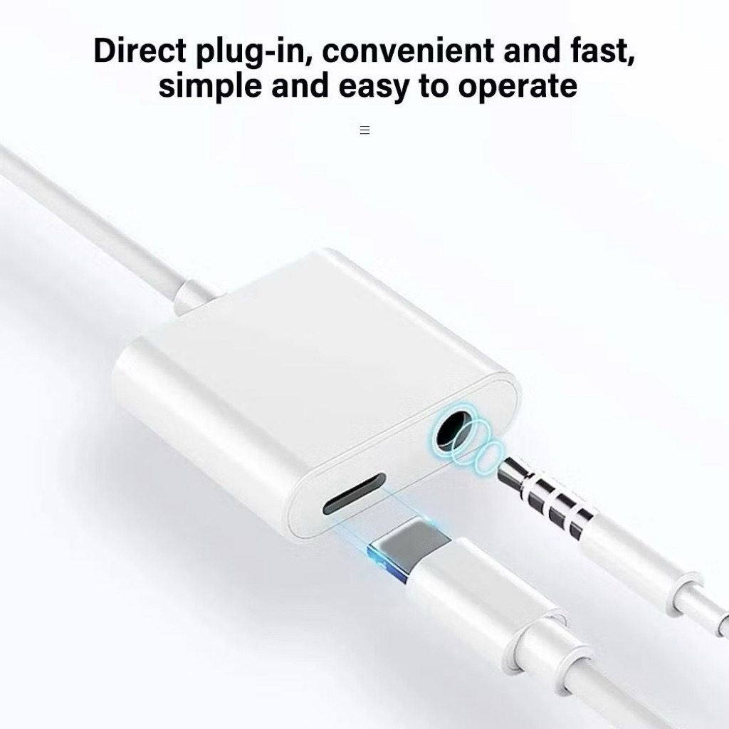 [SO-515] J-031 Splitter type c | ตัวแปลงประเภท c เป็นเครื่องชาร์จเสียงแจ็ค 3.5 มม