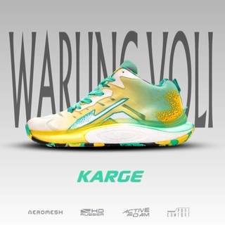 Sepatu Voli Karge/KJV0113/Jaya Wijaya MT/White/Tosca/Yellow