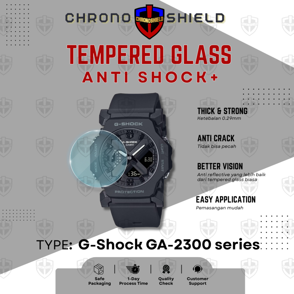 กระจกนิรภัยสําหรับ Casio G-Shock GA2300 GA 2300
