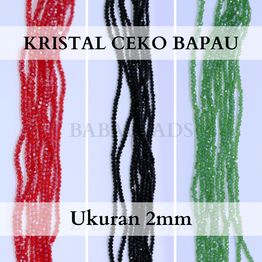 [2mm] - 2mm CZECH BAPAU CRYSTAL / 2mm CZECH BAPAU CRYSTAL / 2mm CZECH BEAD