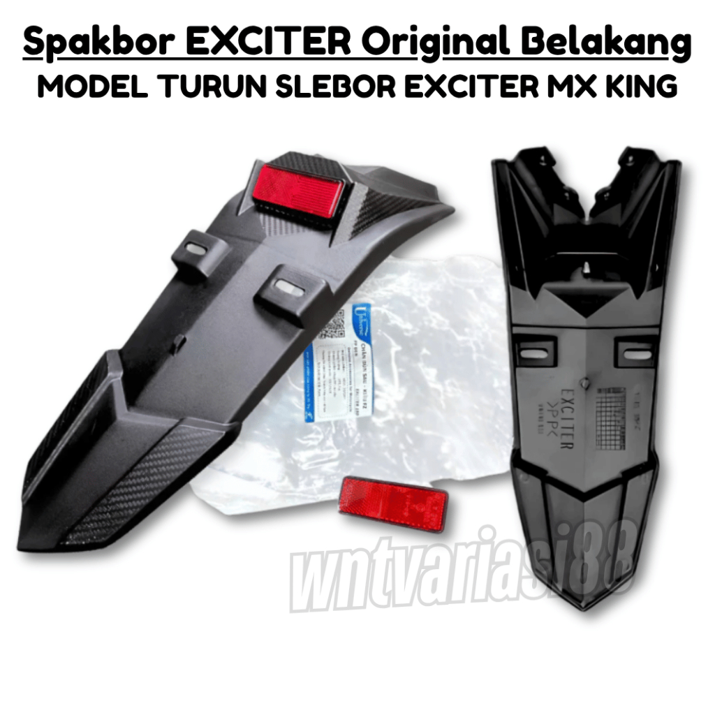 Wntvariasi88 Original EXCITER Fender MX KING บังโคลนหลัง / MX KING บังโคลนหลัง รุ่นยาว สีดํา